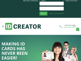 'idcreator.com' screenshot