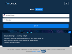 'tin-check.com' screenshot