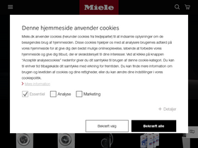 'miele.dk' screenshot