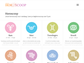 'zodiac-horoscoop.nl' screenshot