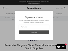 analog.supply homepage screenshot