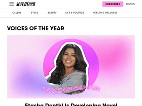 'seventeen.com' screenshot