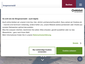 'bregenzerwald.at' screenshot