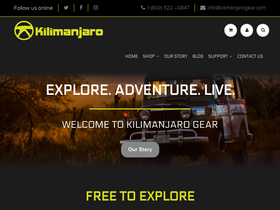 Kilimanjaro Gear homepage screenshot