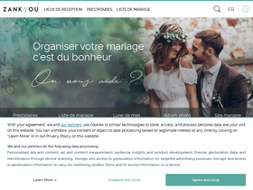'zankyou.fr' screenshot