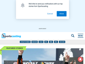 'sportscasting.com' screenshot