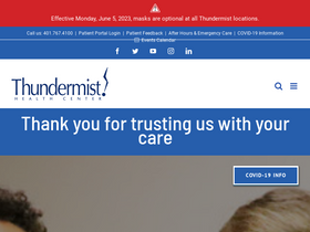 'thundermisthealth.org' screenshot