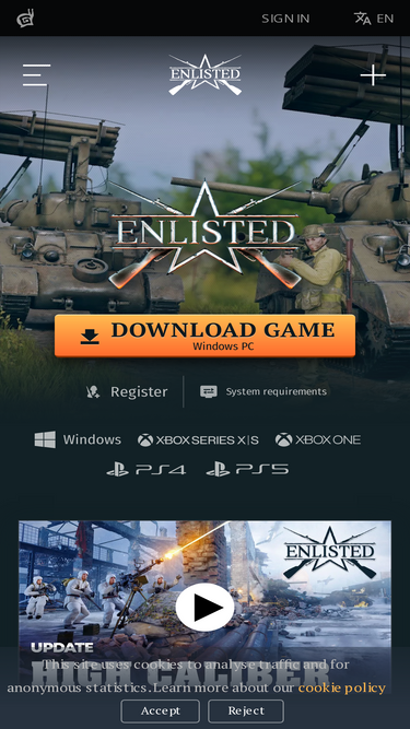 Enlisted system requirements
