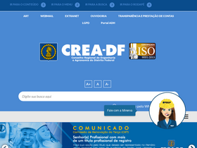 'creadf.org.br' screenshot