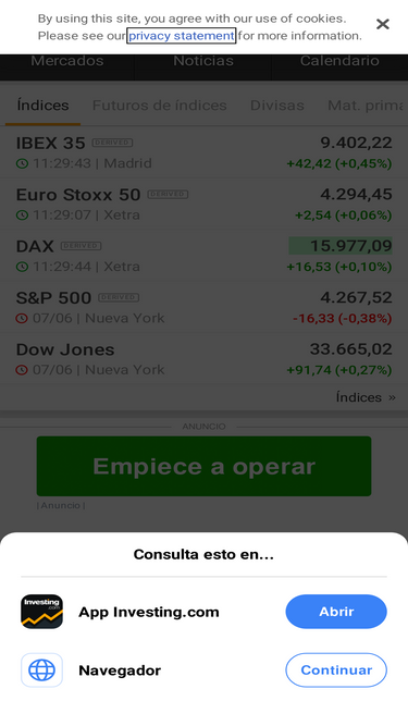 Es Investing Com Analytics Market Share Data Ranking Similarweb