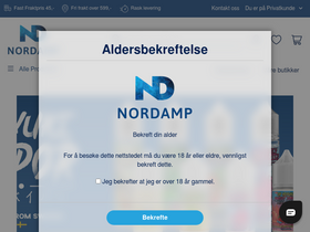 'nordamp.no' screenshot