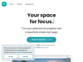 'momentumdash.com' screenshot