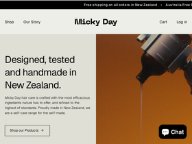 mickyday.com homepage screenshot