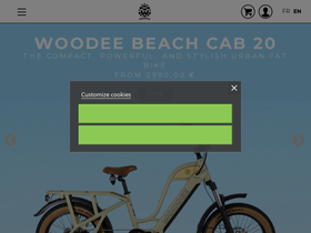 woodeebikes.com homepage screenshot