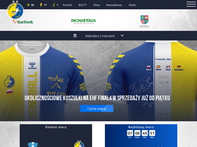 'kielcehandball.pl' screenshot