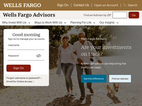 'wellsfargoadvisors.com' screenshot