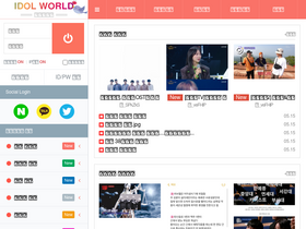 'idolworld.co.kr' screenshot