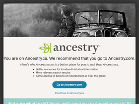 'ancestry.ca' screenshot