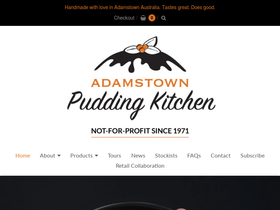 Adamstown Pudding Kitchen homepage screenshot