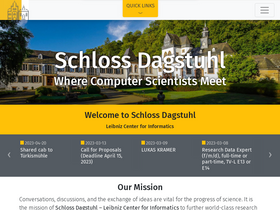 'dagstuhl.de' screenshot