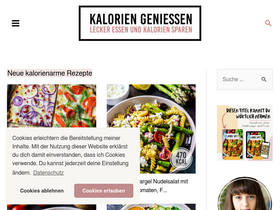 'kaloriengeniessen.de' screenshot