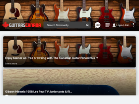 'guitarscanada.com' screenshot