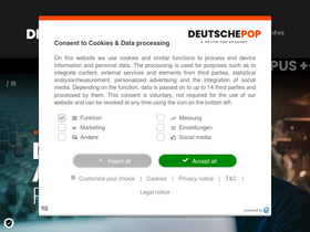 'deutsche-pop.com' screenshot