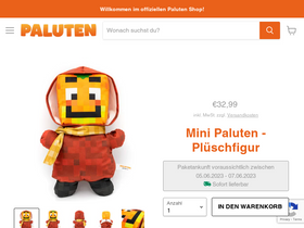 'paluten.store' screenshot