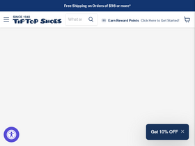 'tiptopshoes.com' screenshot