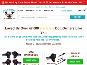 Joyride Harness homepage screenshot