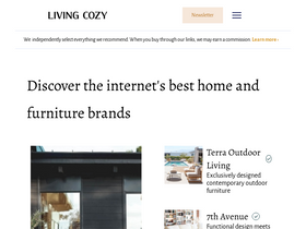 'livingcozy.com' screenshot