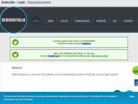 'debriditalia.com' screenshot