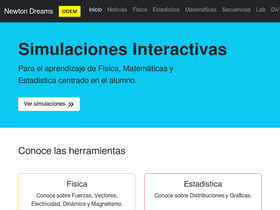 'newtondreams.com' screenshot