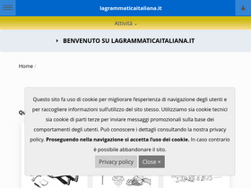 'lagrammaticaitaliana.it' screenshot