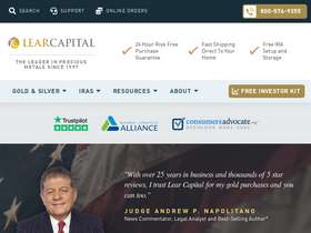 'learcapital.com' screenshot