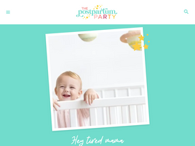 'thepostpartumparty.com' screenshot