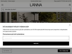 'lannamobler.se' screenshot