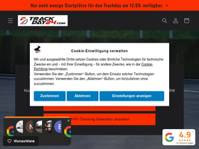 trackday24.de homepage screenshot