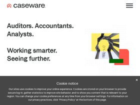 'caseware.com' screenshot
