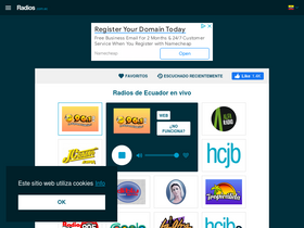 'radios.com.ec' screenshot