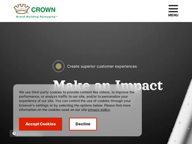 'crowncork.com' screenshot