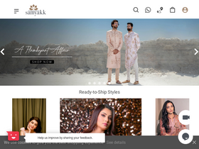 'samyakk.com' screenshot