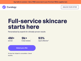 'curology.co' screenshot