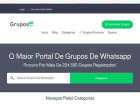 'listagrupos.com' screenshot