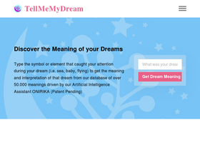 'tellmemydream.com' screenshot