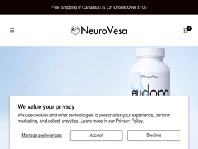 neurovesa.com homepage screenshot