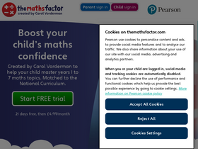 'themathsfactor.com' screenshot