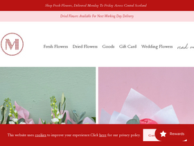 Mudurbanflowers website screenshot