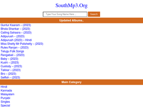 'southmp3.org' screenshot