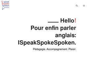 'ispeakspokespoken.com' screenshot
